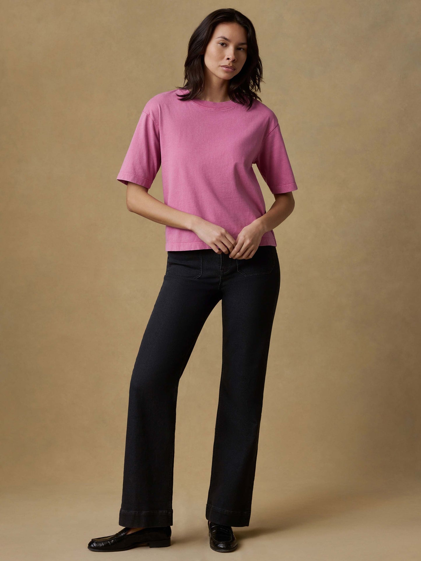 Recycled Cotton Vintage Tee - Ibis Rose