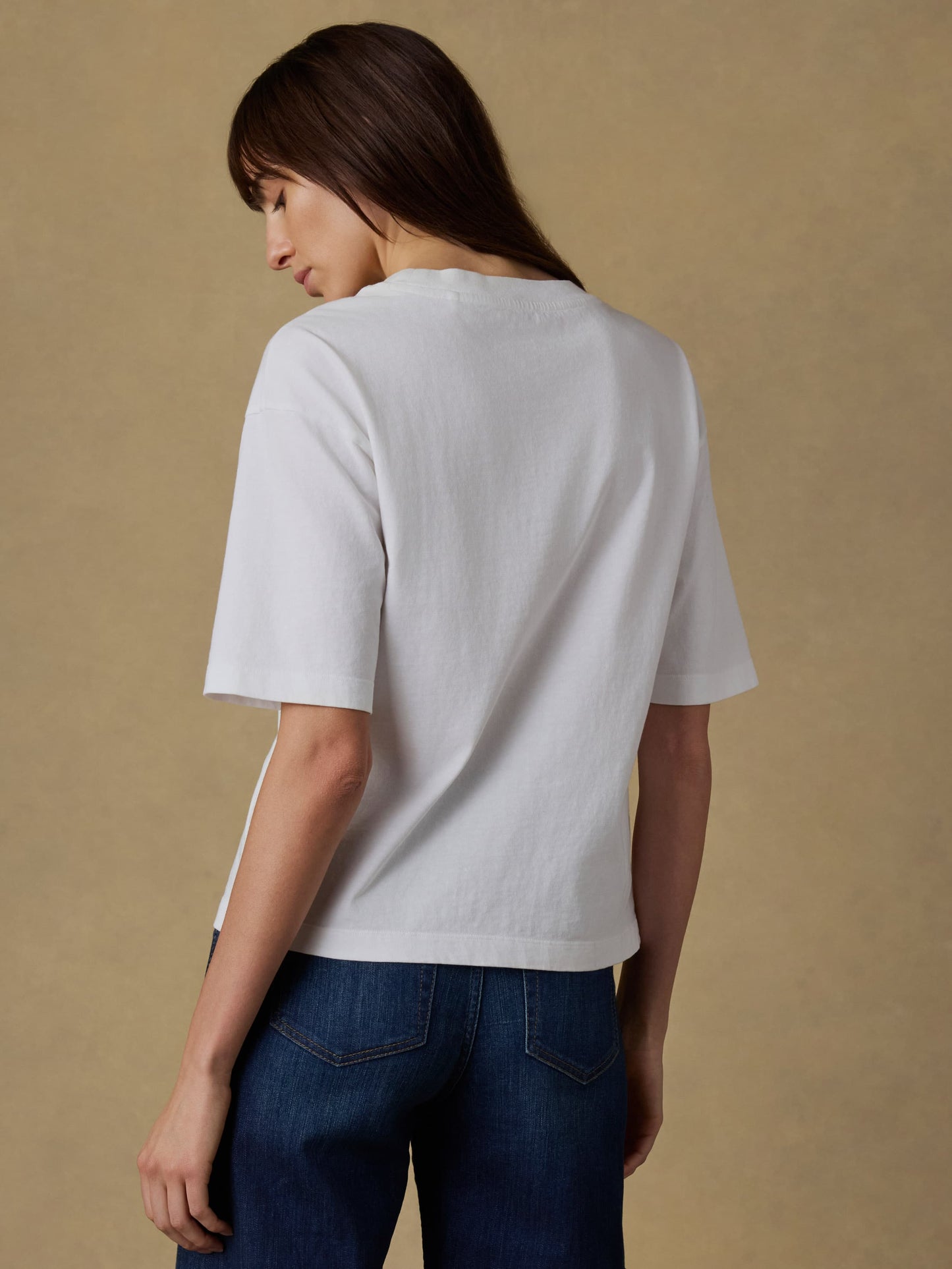 Recycled Cotton Vintage Tee - White