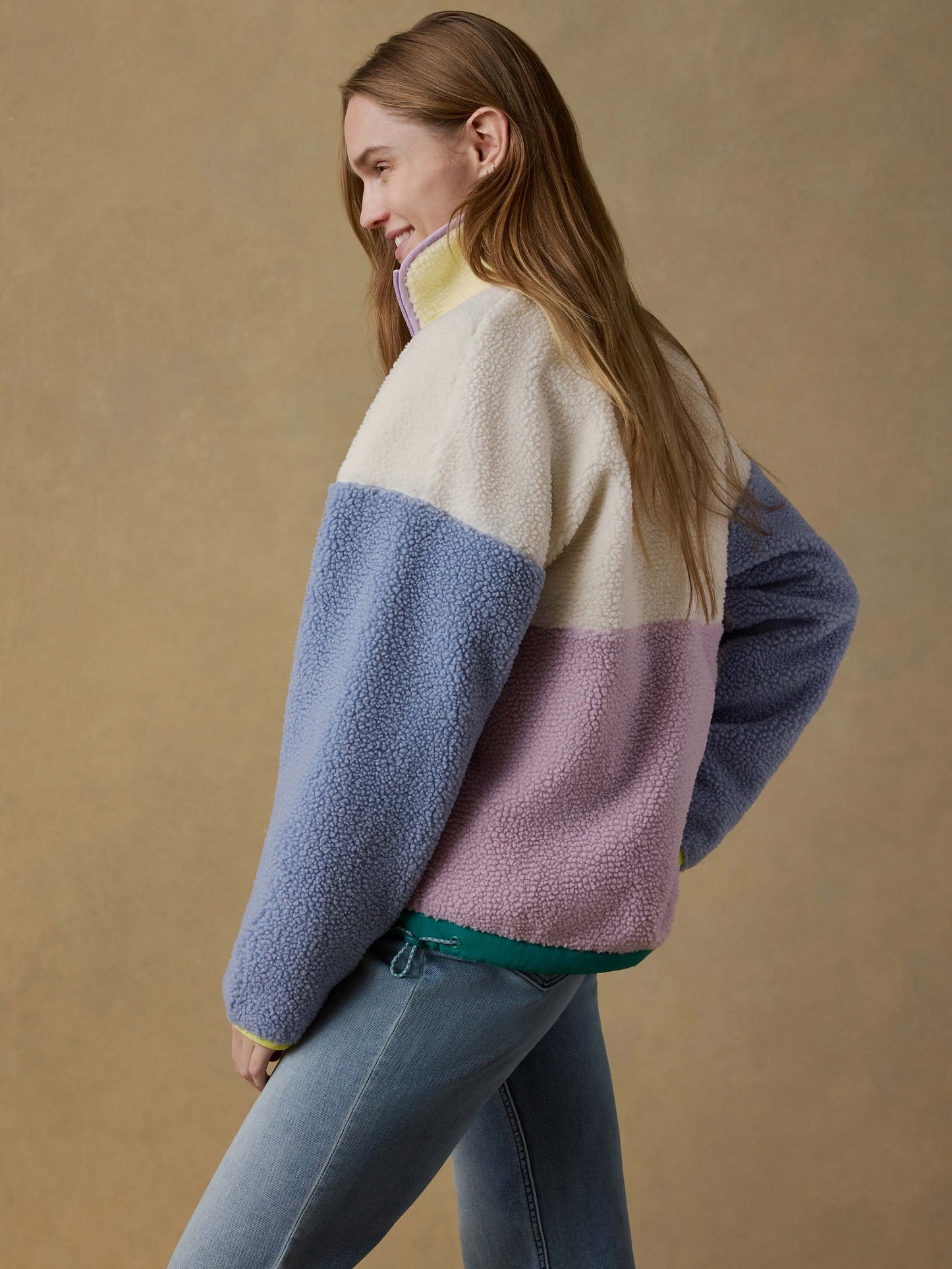 Fireside Fleece Pullover - Pastel Sunset