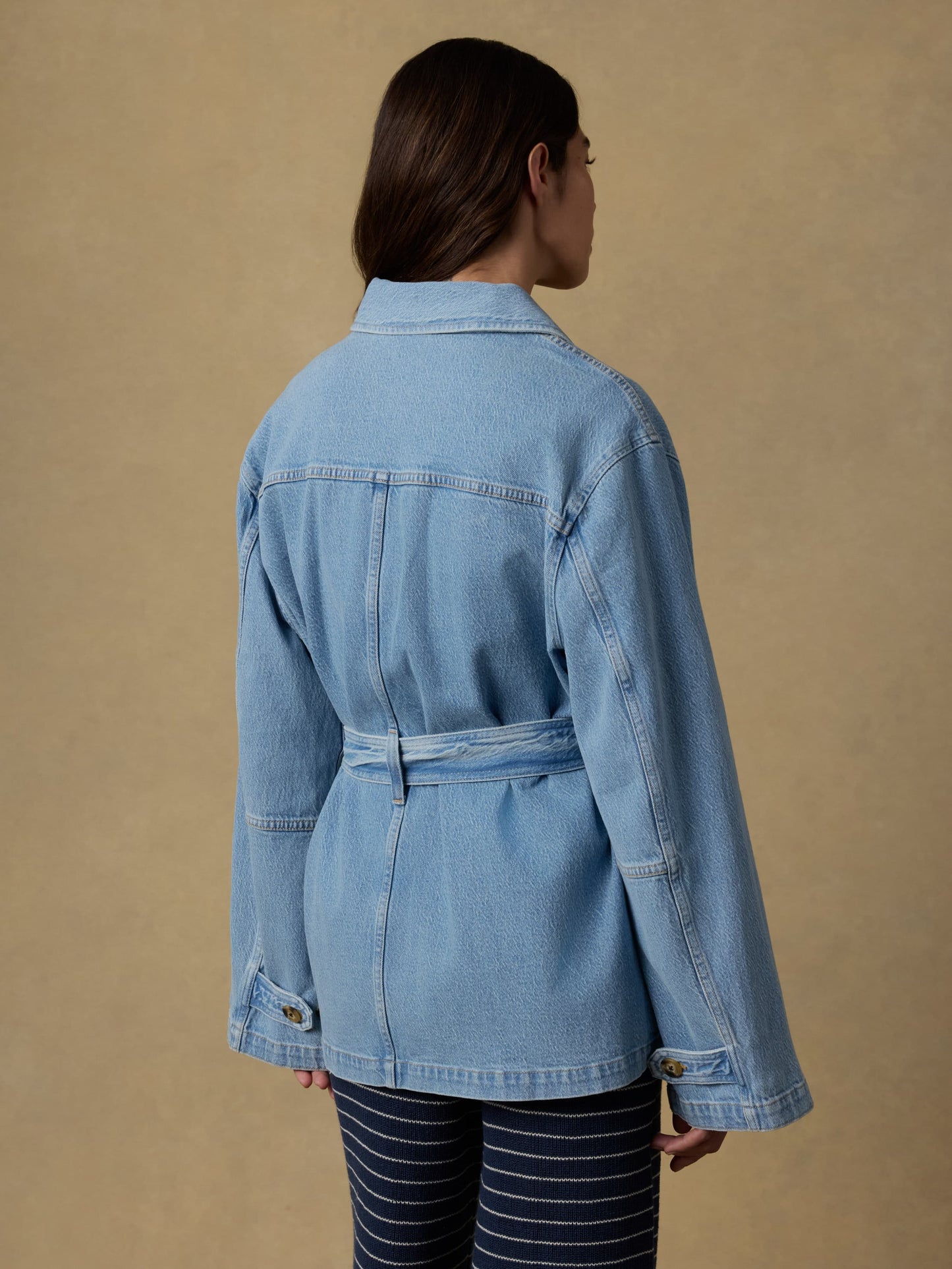 Solstice Denim Safari Jacket - Bay Drift Wash
