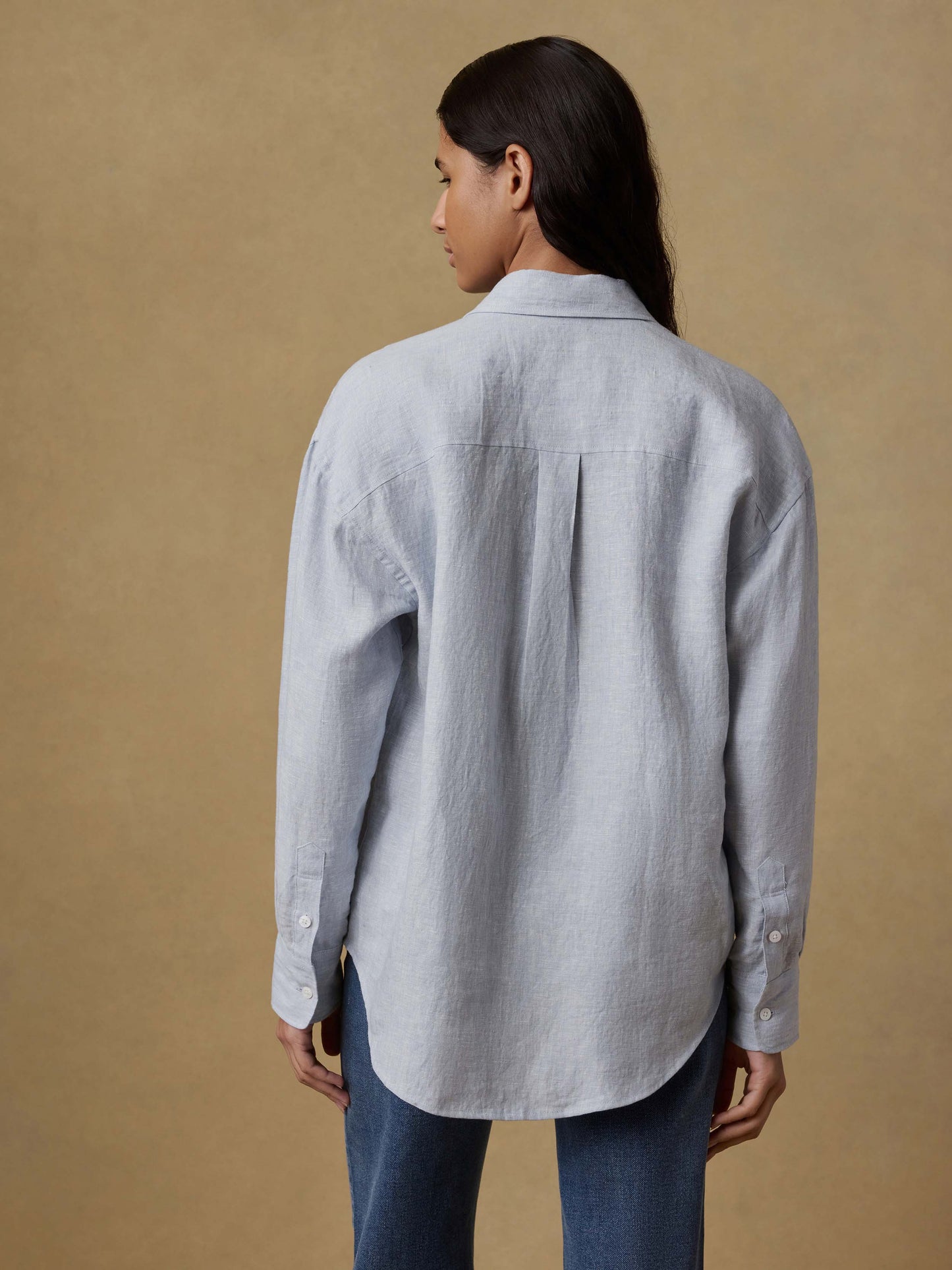 Laguna Linen Relaxed Shirt - Blue Fog