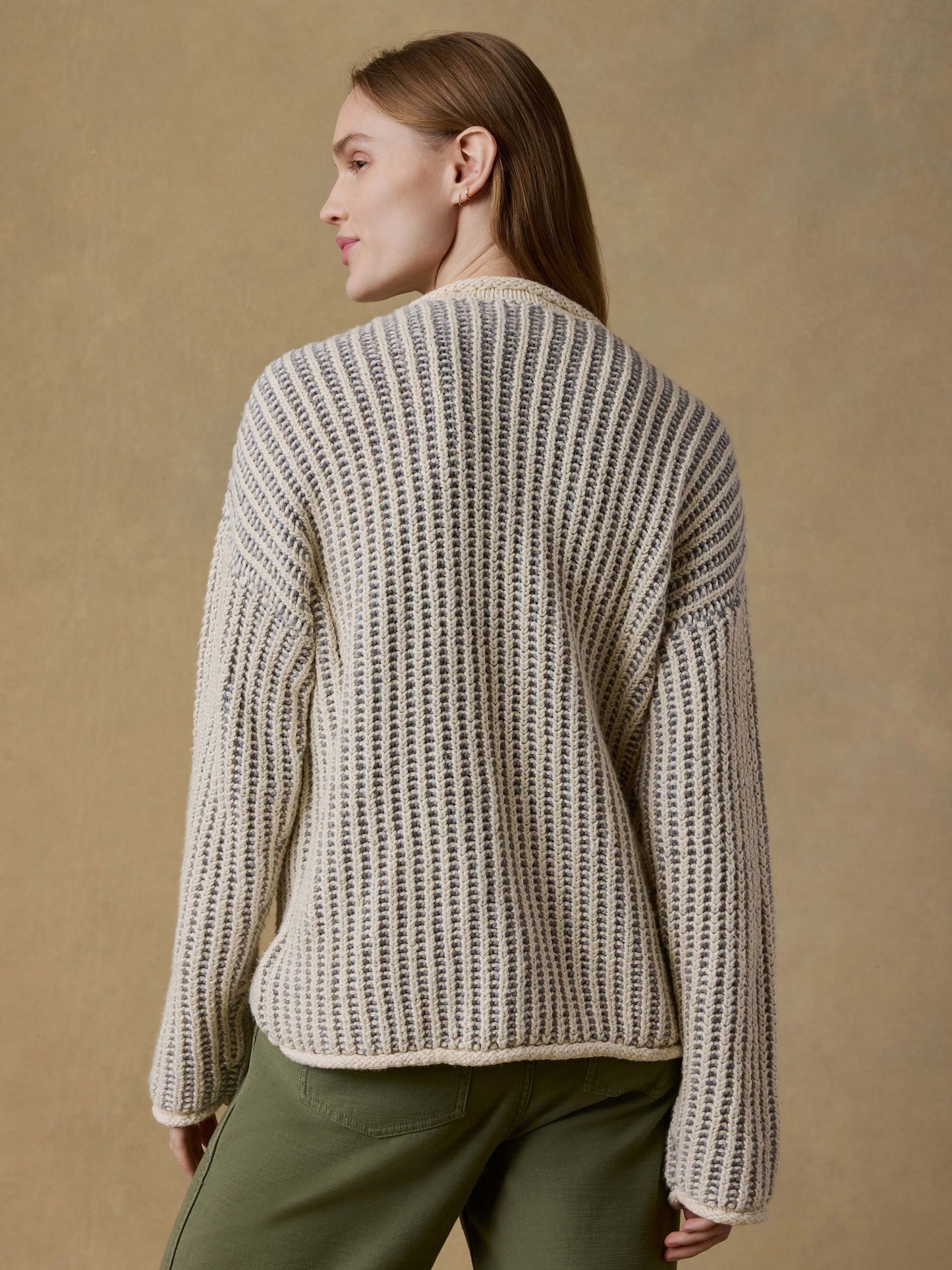 Heirloom Cotton Rollneck Sweater - Cream