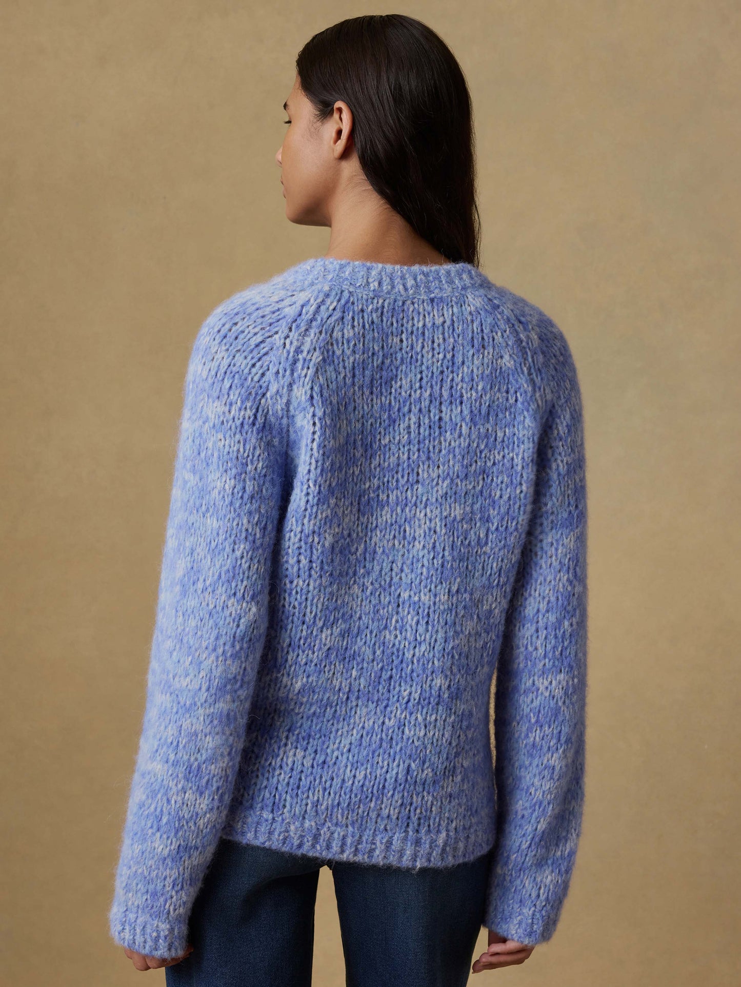 Apres Alpaca V-Neck Pullover - Saltwater Blue
