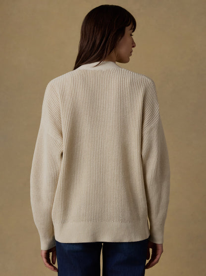 Miramar Linen Relaxed Cardigan - Summer Sand