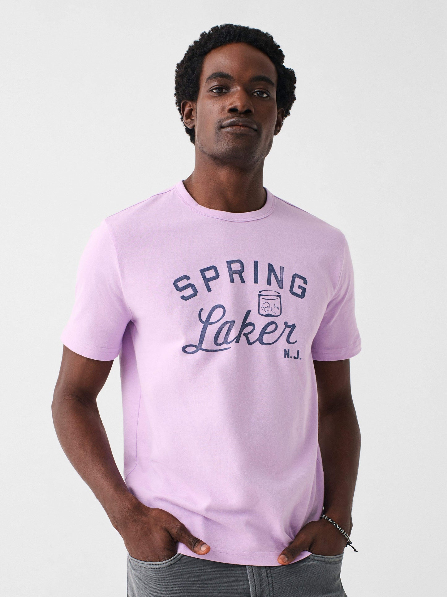Spring Laker Short-Sleeve Crew Lakers T-Shirt - Faded Lilac