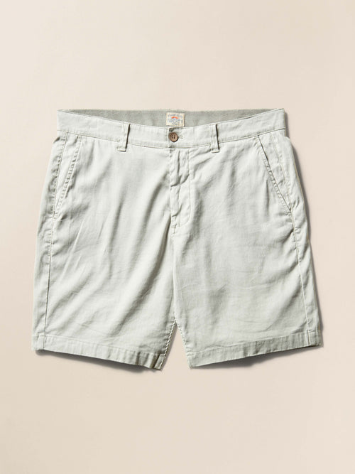 Tradewinds Linen Blend Short - Rain Cloud