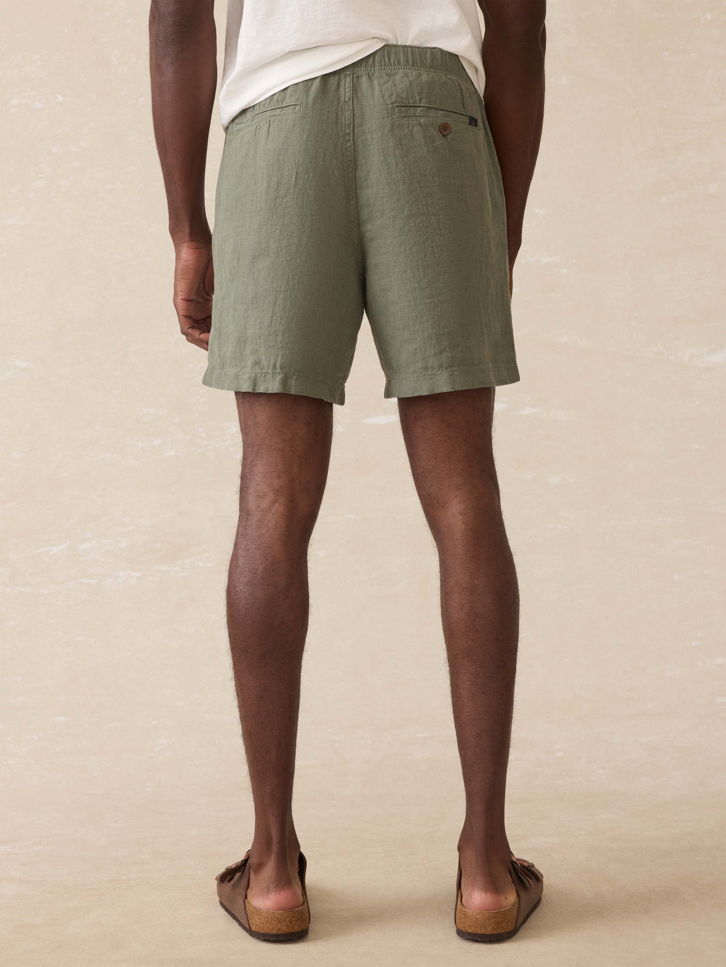 Essential Linen Short (6.5") - Spruce