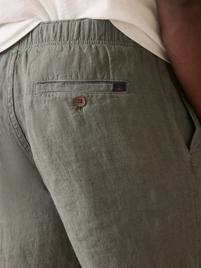 Essential Linen Short (6.5") - Spruce