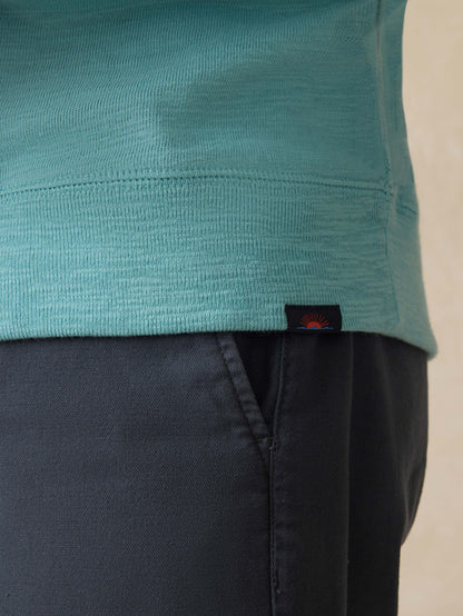Sunwashed Organic Hoodie - Teal Sea