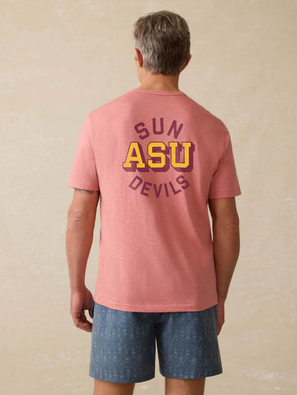 Arizona State University Sunwashed Tee - Faded Flag