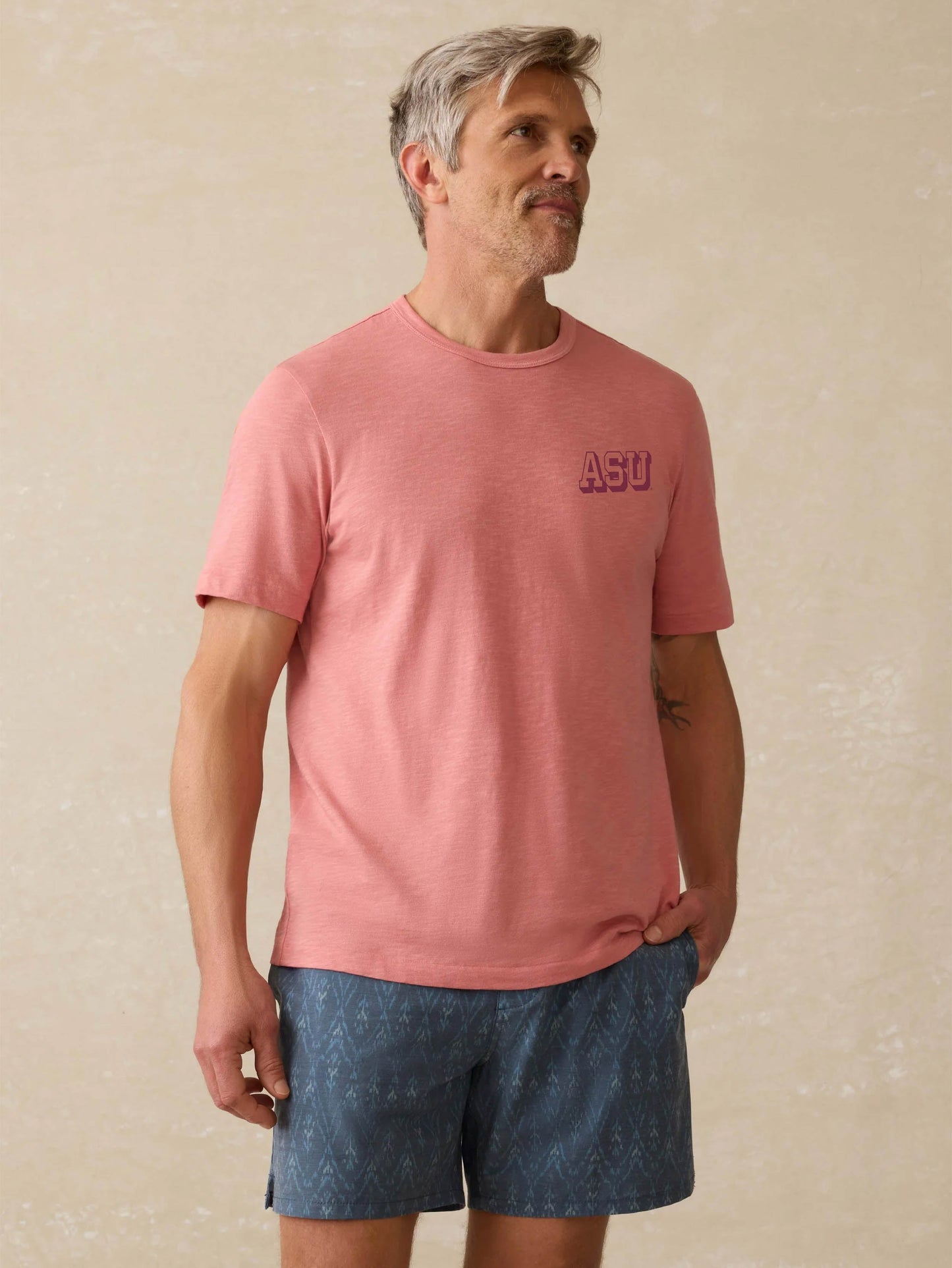 Arizona State University Sunwashed Tee - Faded Flag