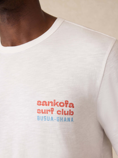 Surf Ghana Short-Sleeve Flag Graphic Tee - White