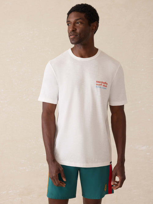 Surf Ghana Short-Sleeve Flag Graphic Tee - White