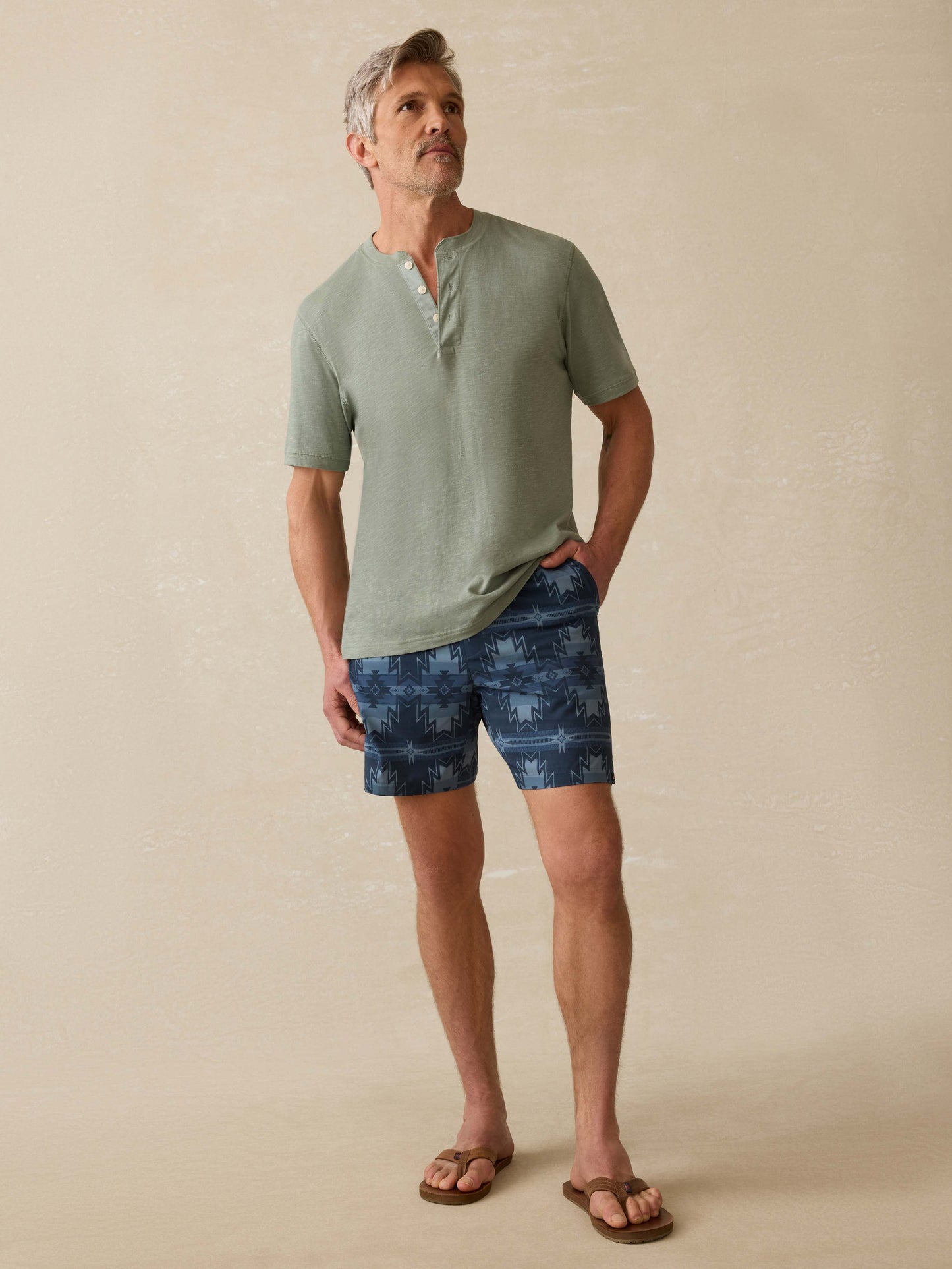 Doug Good Feather Shorelite Trunk (7") - Night Navy Stars