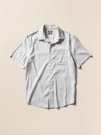 Short-Sleeve Movement™ Monterey Shirt - Stony Beach Diamond