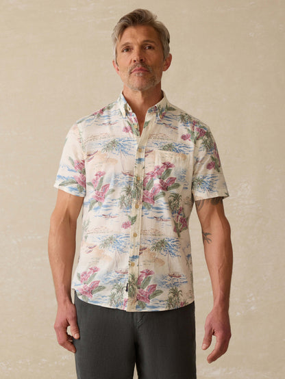 Short-Sleeve Breeze Shirt (Tall) - Molokai Scenic Tropical