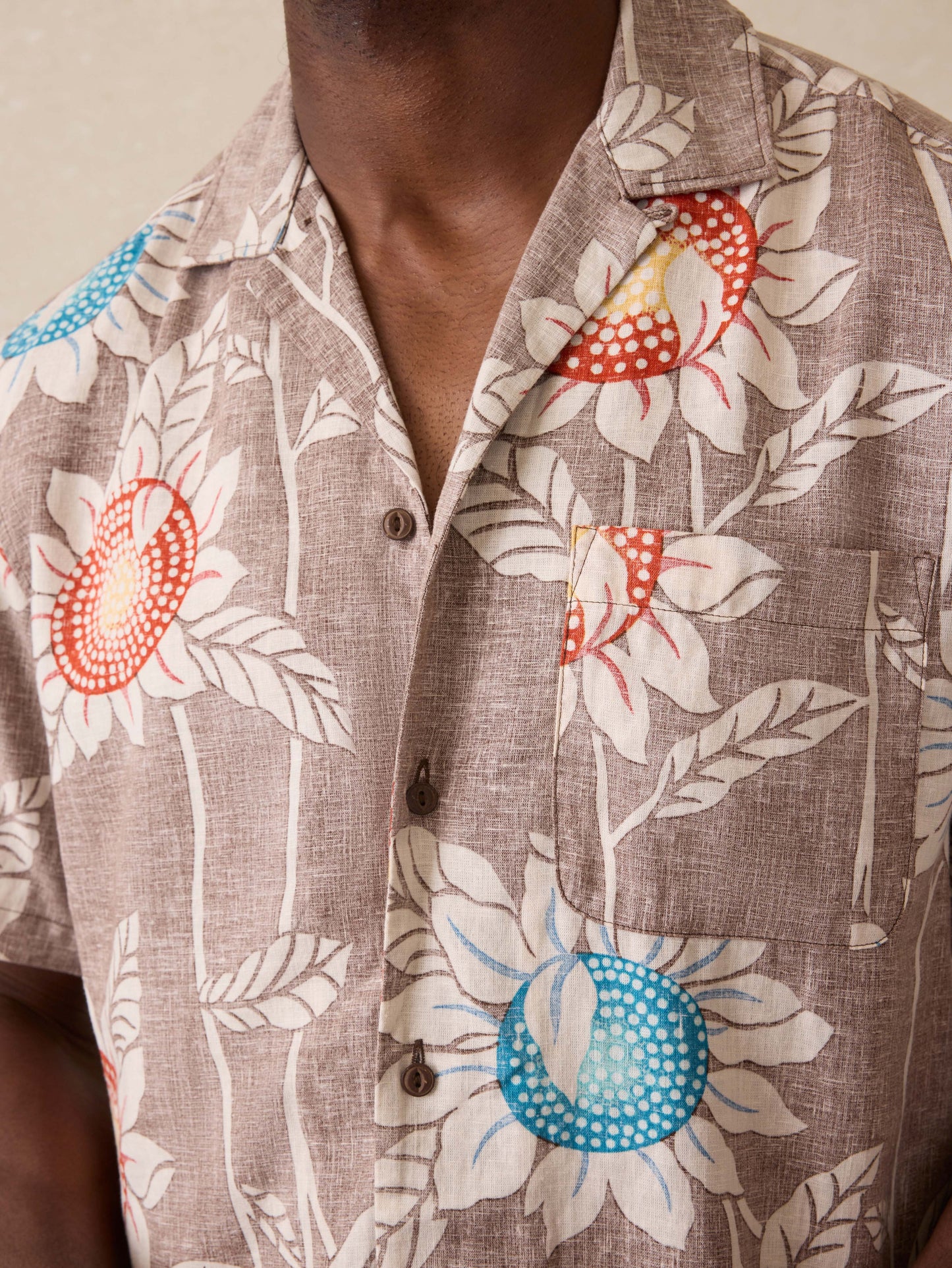 Short-Sleeve Breeze Camp Shirt - Sunseeker Blossom