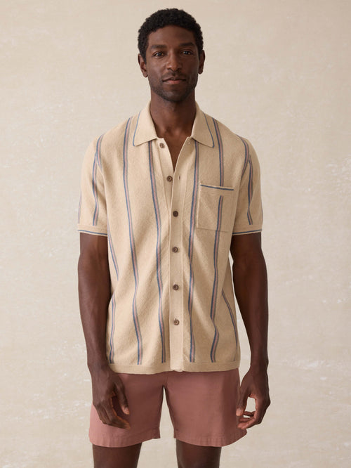 Short-Sleeve Sweater Shirt - Summit Creek Stripe