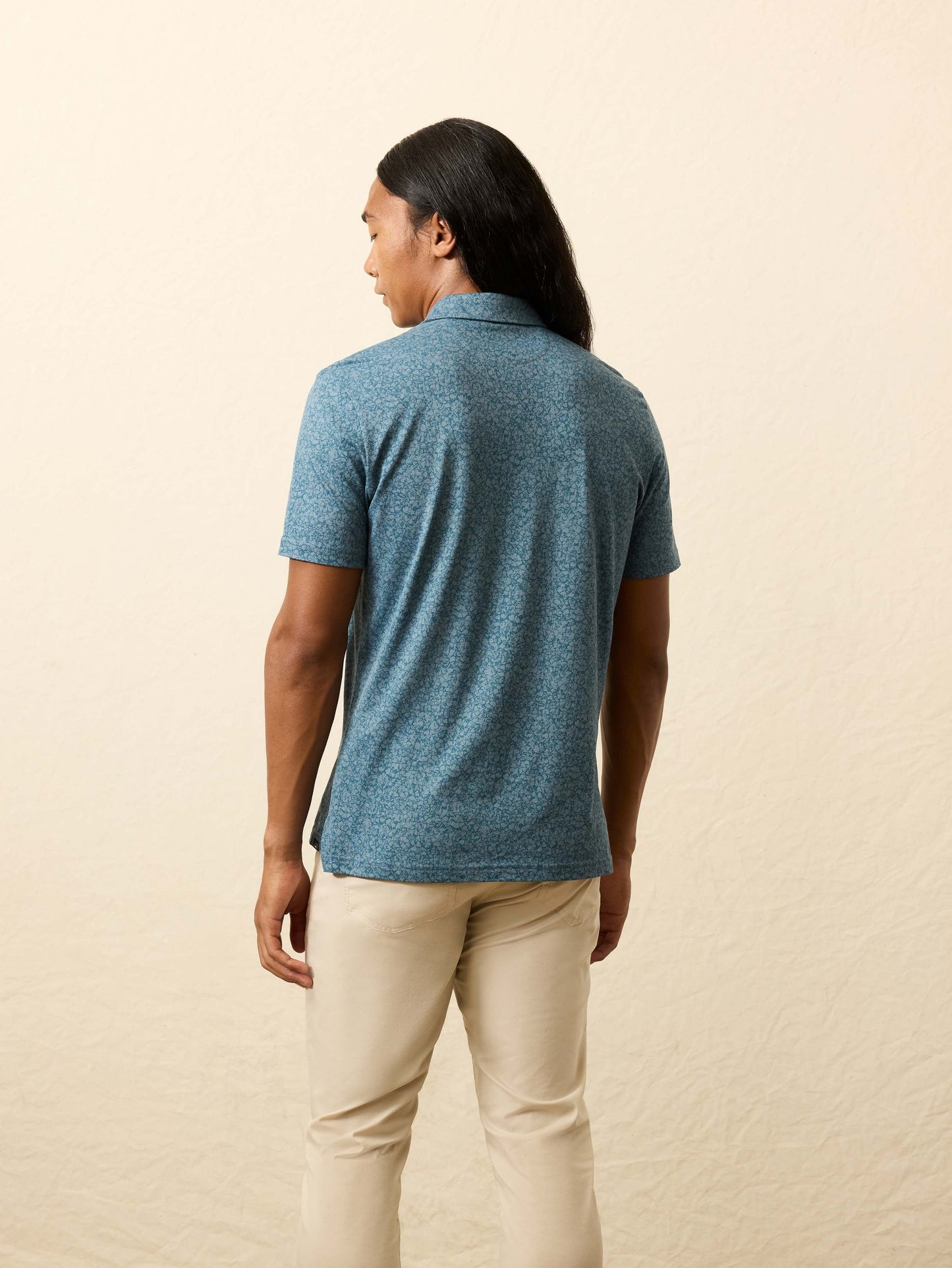 Short-Sleeve Movement™ Pique Polo - Eastern Sky Blossom