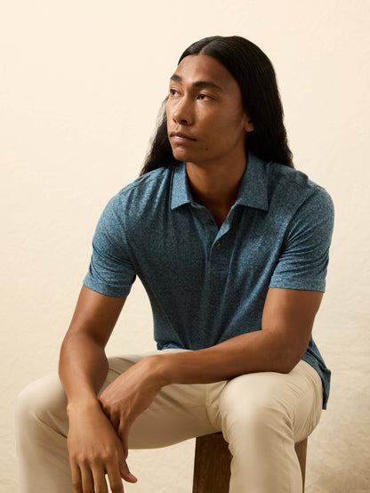 Short-Sleeve Movement™ Pique Polo - Eastern Sky Blossom