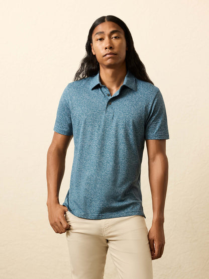 Short-Sleeve Movement™ Pique Polo - Eastern Sky Blossom