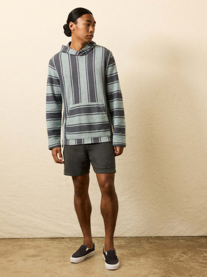 Whitewater Hoodie - Teal Channel Stripe