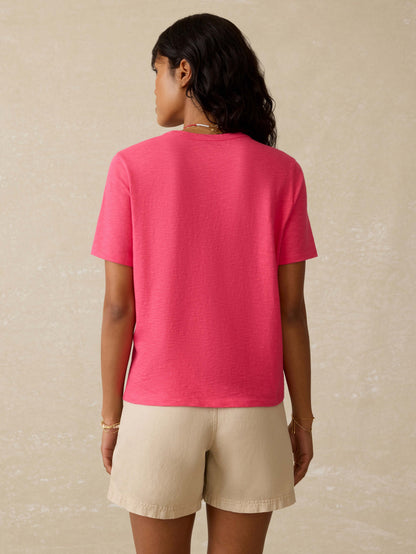 Sunwashed Regenerative Tee - Pink Flambe