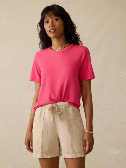 Sunwashed Regenerative Tee - Pink Flambe