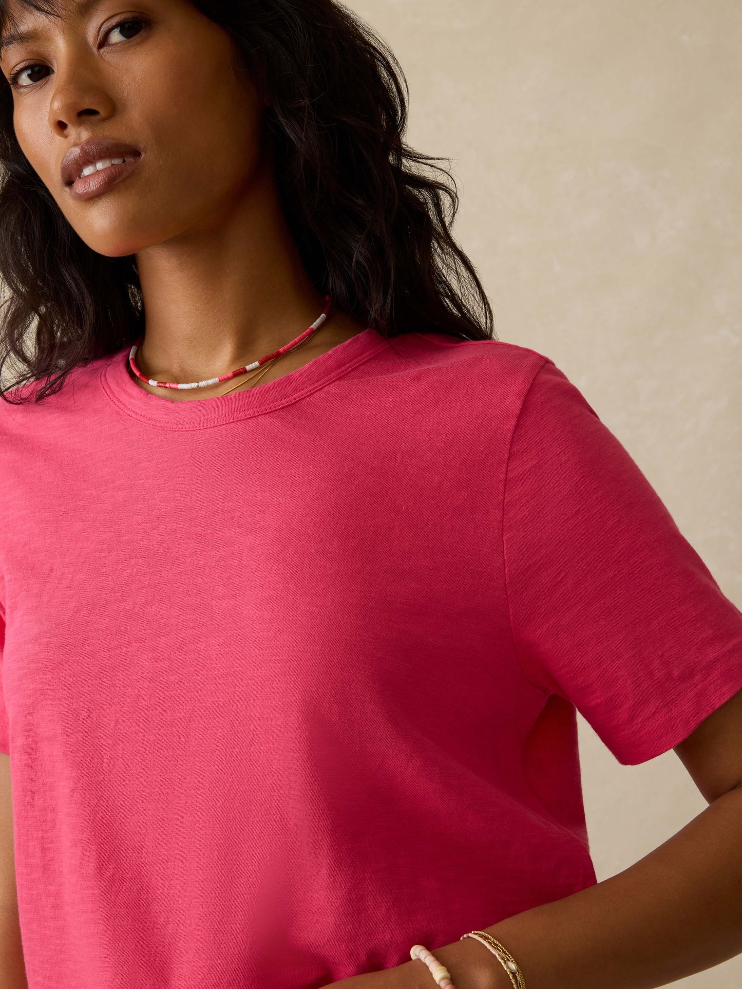 Sunwashed Regenerative Tee - Pink Flambe