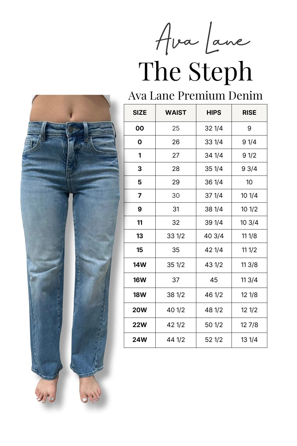 The Steph Mid-Rise Tummy Control Vintage Straight Leg Jeans