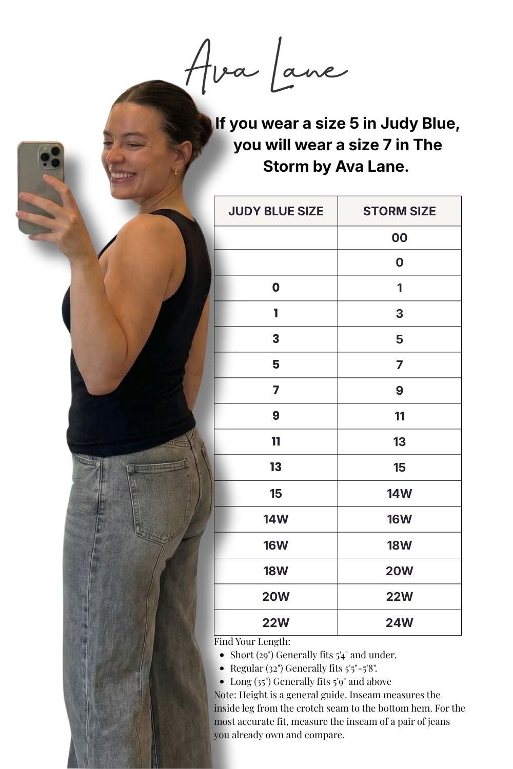 The Storm High-Rise Tummy Control Wide Leg Denim - Three Inseams
