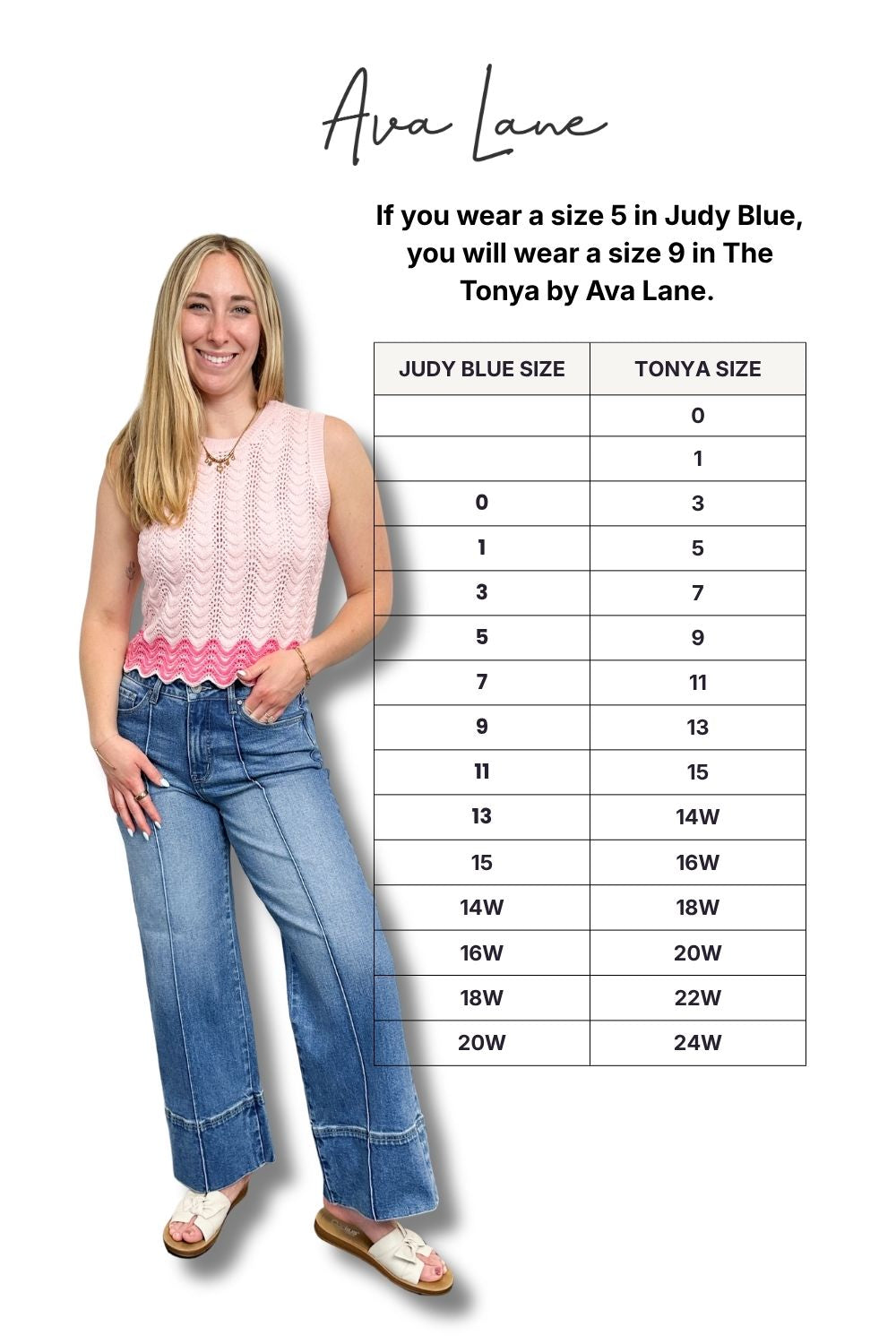 The Tonya High-Rise Tummy Control Wide Hem Wide Leg Jeans