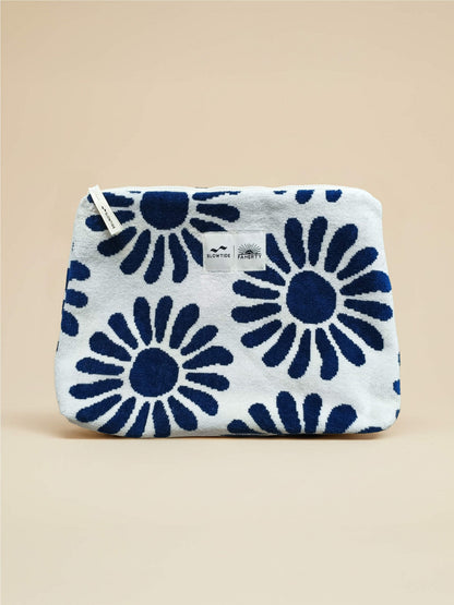 Faherty x Slowtide Beach Pouch - Antilles Blue Suns