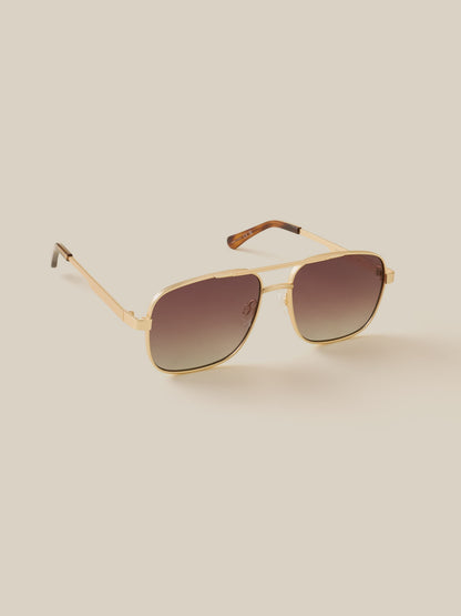 Waverly Sunglasses - Satin Gold