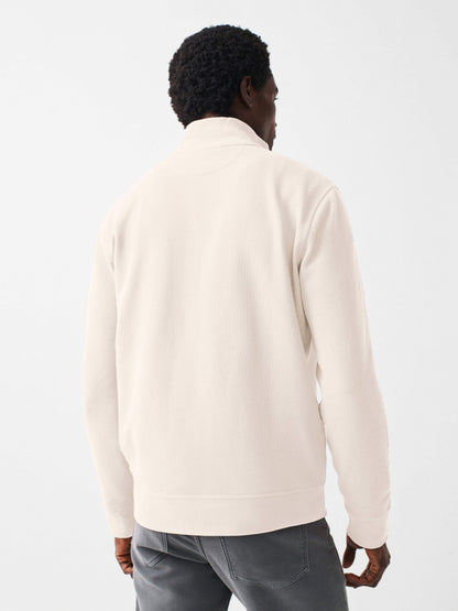 Charleston Long-Sleeve Terry Quarter-Zip - Solar White
