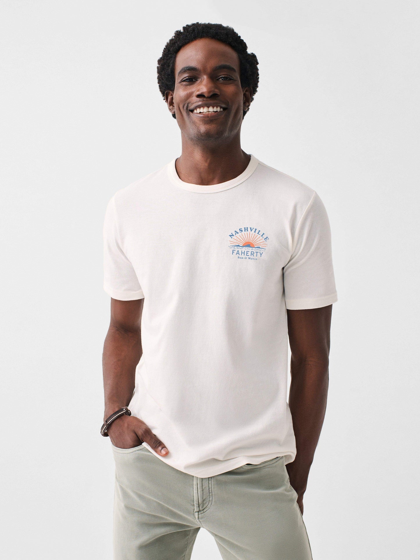Nashville Short-Sleeve Crew T-Shirt - White