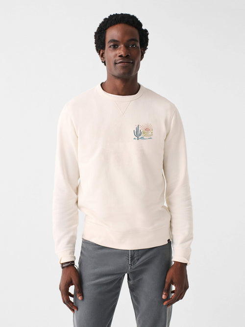 Scottsdale Long-Sleeve Terry Crewneck - Solar White