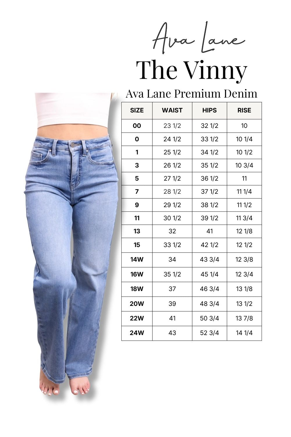 The Vinny High-Rise Tummy Control Vintage Light Blue Wide Leg Jeans
