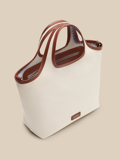Cuyana For Faherty Canvas Mini System Tote - Natural