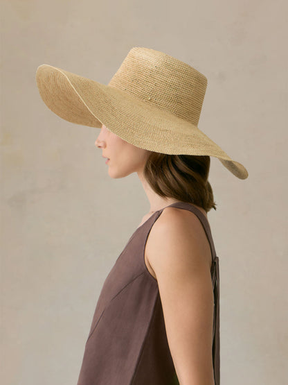 Cuyana For Faherty Beach Hat - Dark Natural