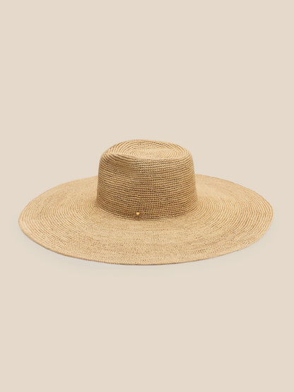 Cuyana For Faherty Beach Hat - Dark Natural