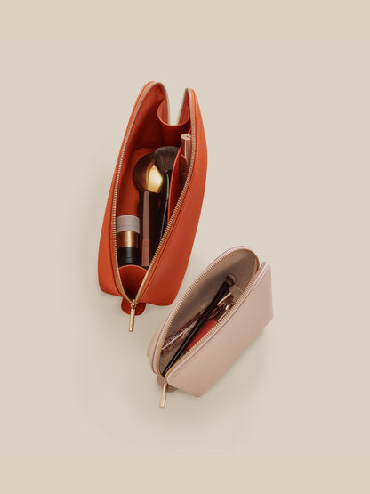 Cuyana For Faherty Travel Case Set - Burnt Orange Blush