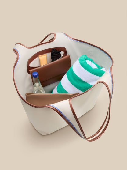 Cuyana For Faherty Oversized Canvas System Tote - Natural