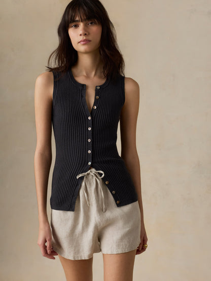 Laguna Linen Montecito Short - Flax