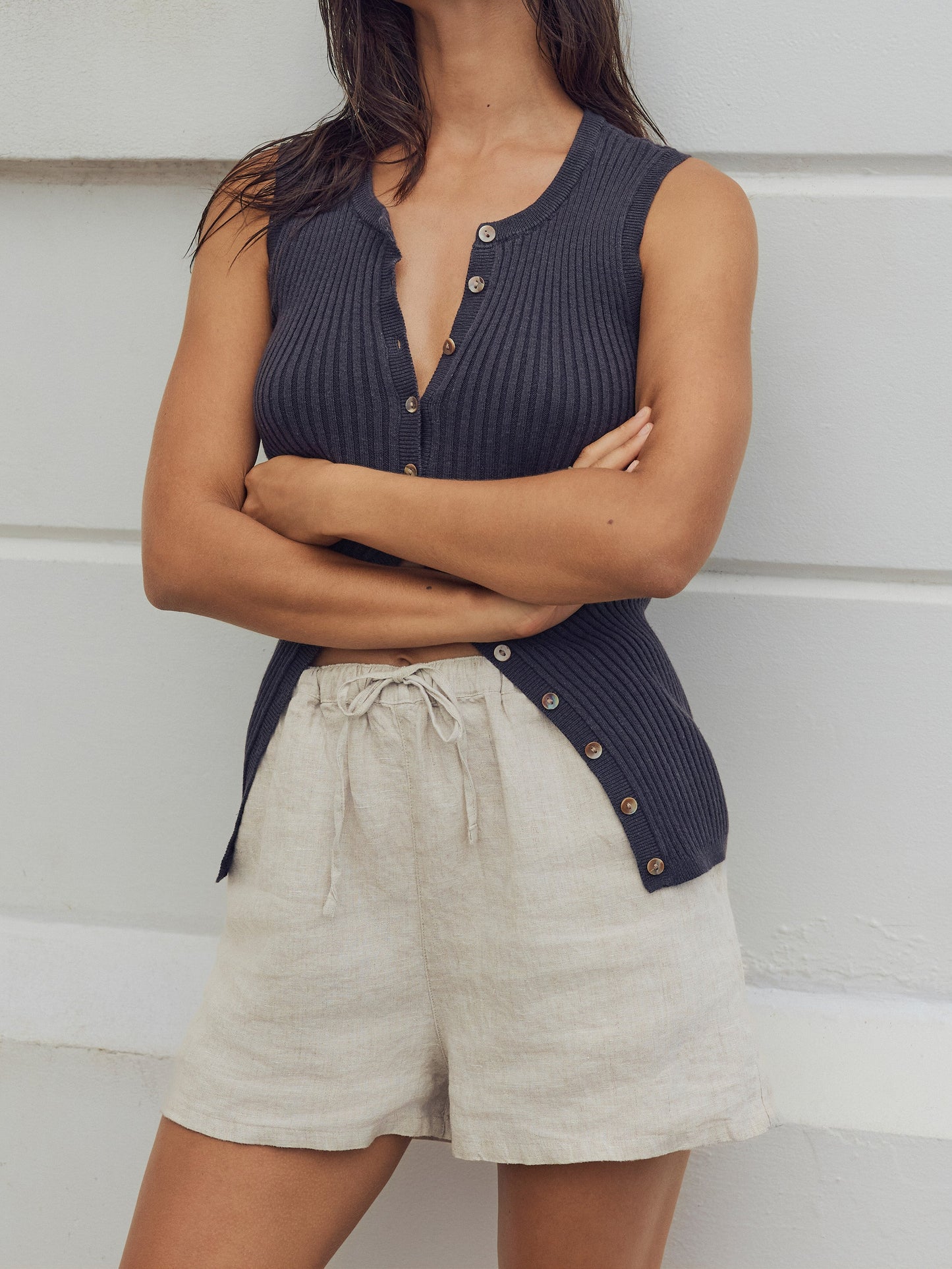 Laguna Linen Montecito Short - Flax
