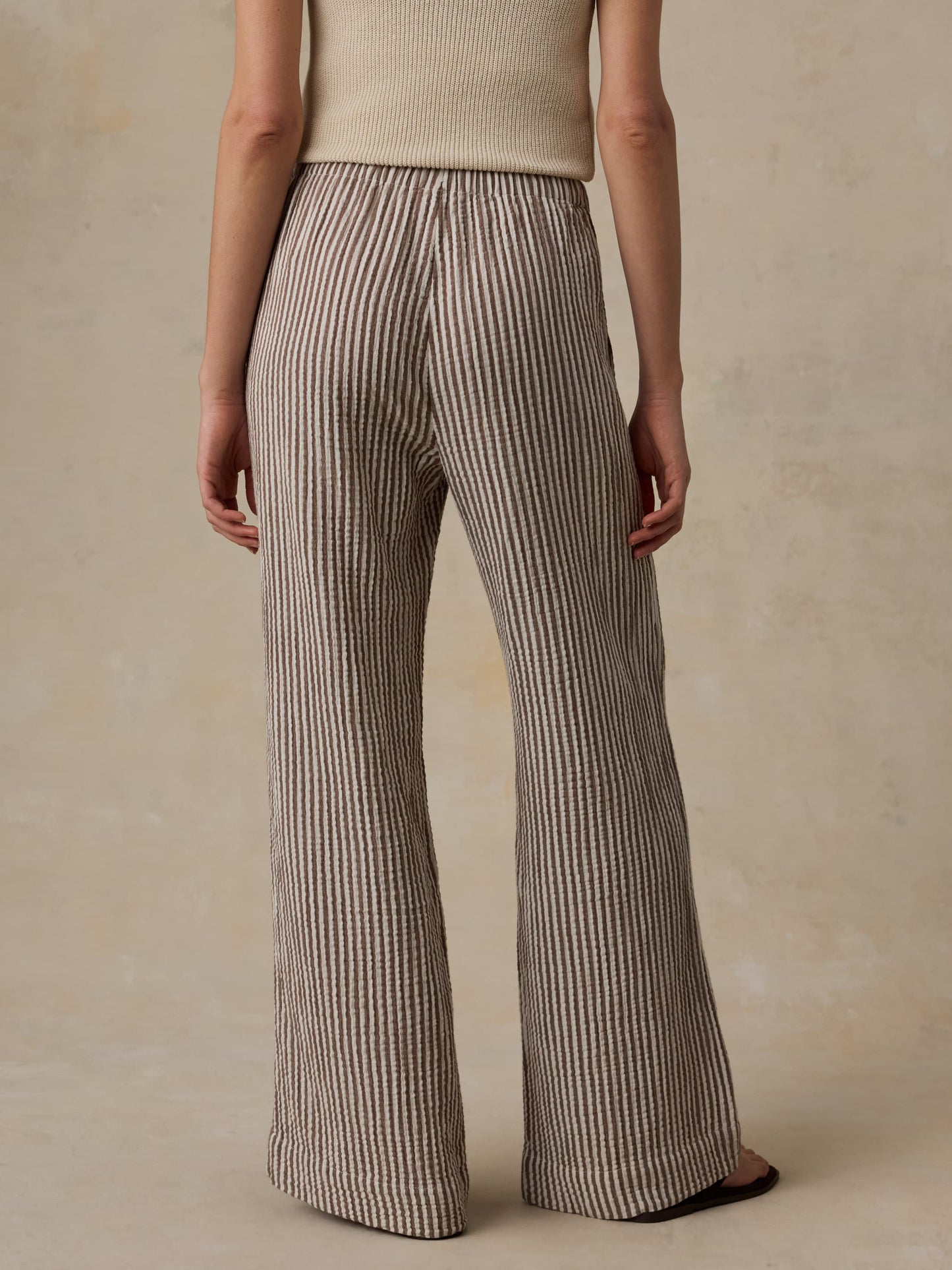 Dune Cotton Gauze Laidback Pant - Mocha Mist