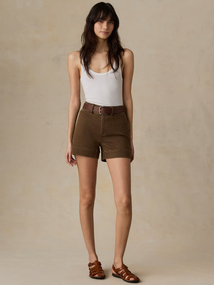 Stretch Terry Sailor Short - Walnut