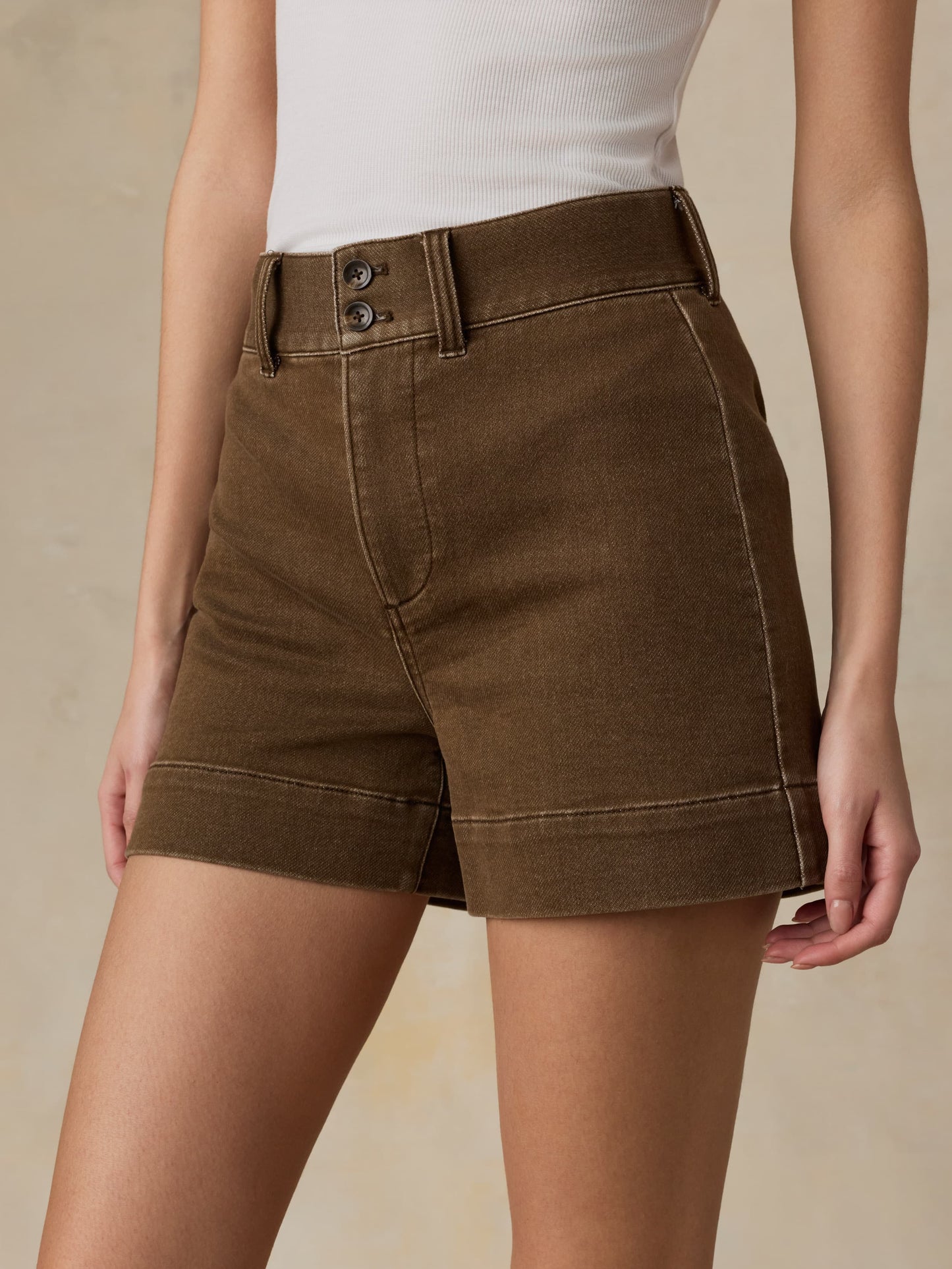 Stretch Terry Sailor Short - Walnut