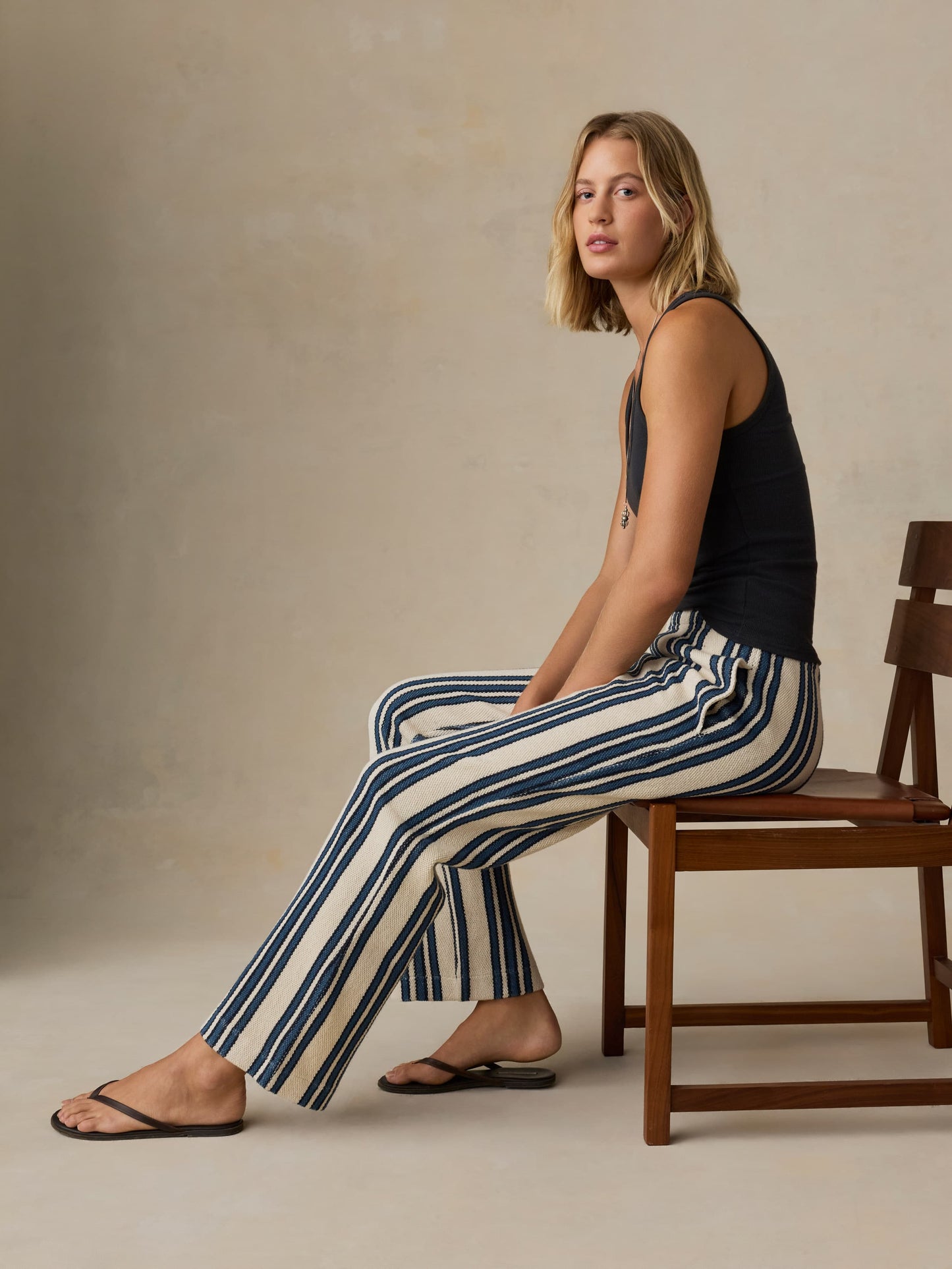 Baja Pant - Kingfisher Stripe