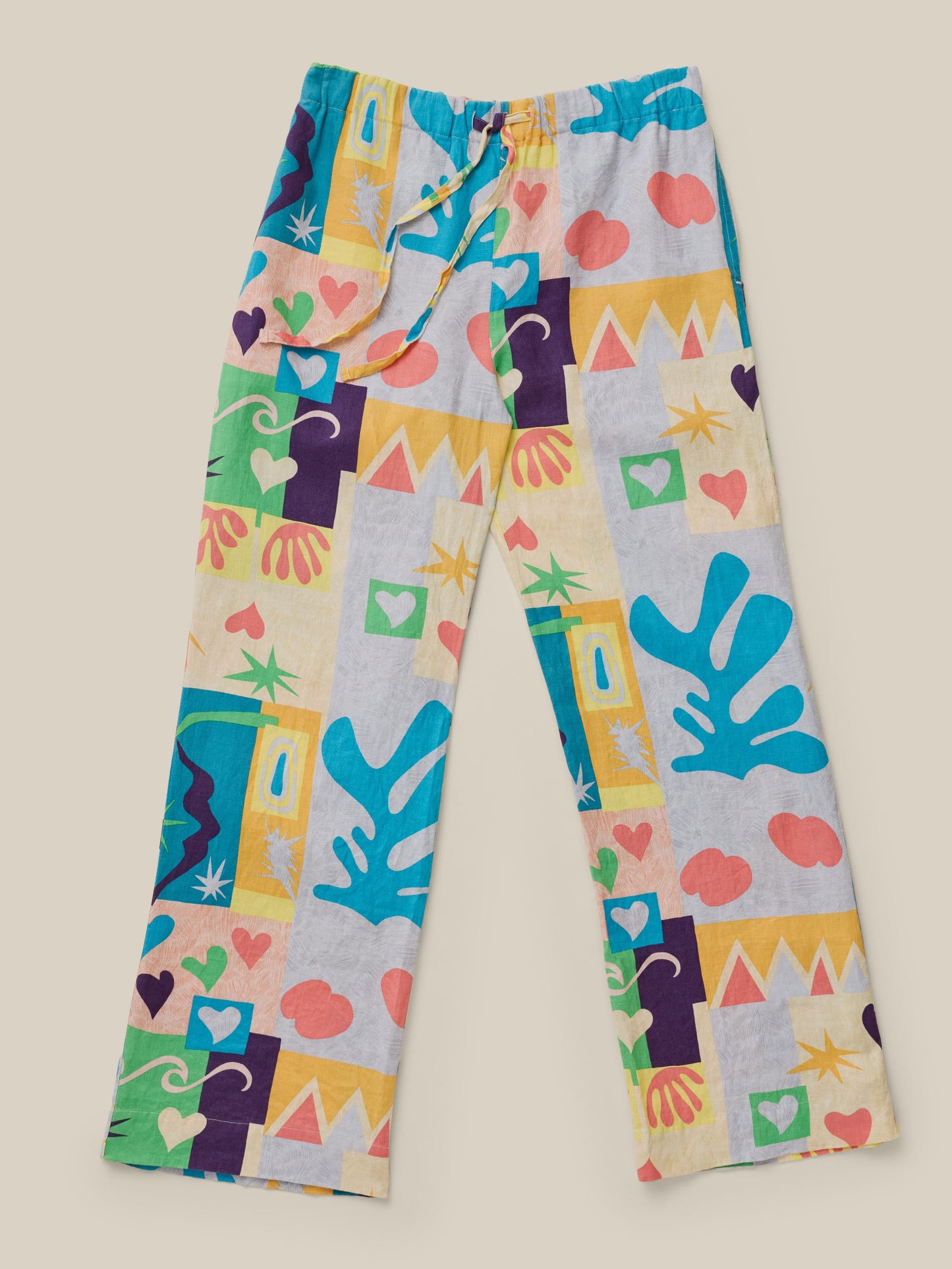Faherty x Quiksilver Laidback Linen Pant - Sunshine Coast Tile